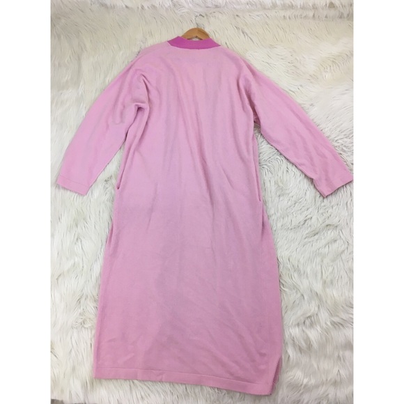 🎉SOLD🎉Red Envelope 100% Cashmere Robe Pink - Picture 2 of 7